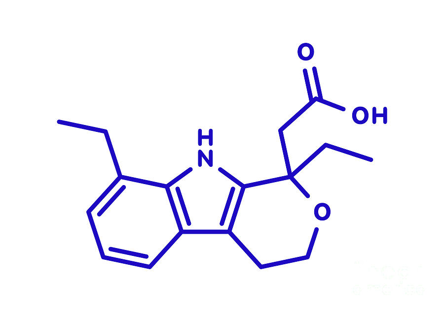 Etodolac Nsaid Drug Molecule #1 Photograph by Molekuul/science Photo Library