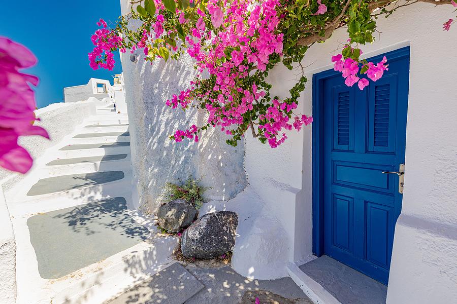 Greek Photograph - Europe Greece Santorini Travel #1 by Levente Bodo