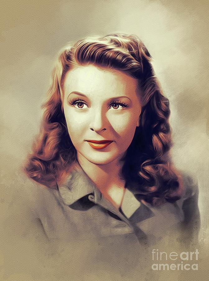 Evelyn Ankers, Vintage Actress #1 Painting by Esoterica Art Agency