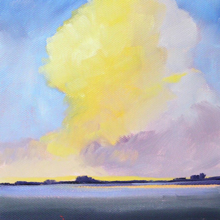 Evening Cloud #1 Painting by Nancy Merkle