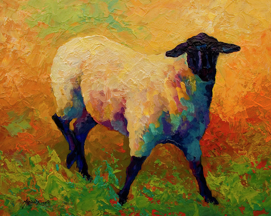 Ewe Portrait Iv Painting by Marion Rose - Fine Art America