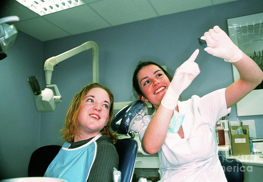 Examining Dental X-ray #1 Photograph by Samuel Ashfield/science Photo Library