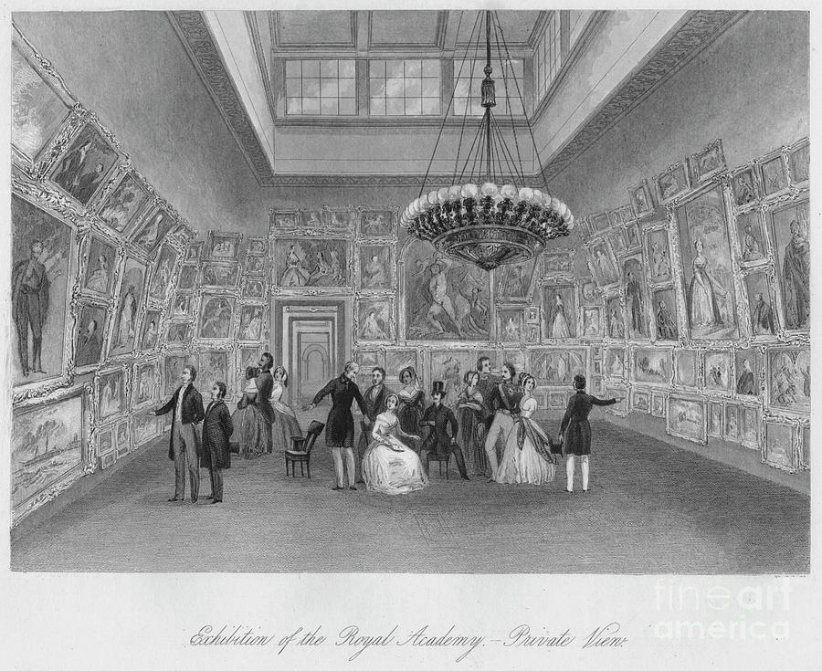 Exhibition Of The Royal Academy #1 Drawing by Print Collector