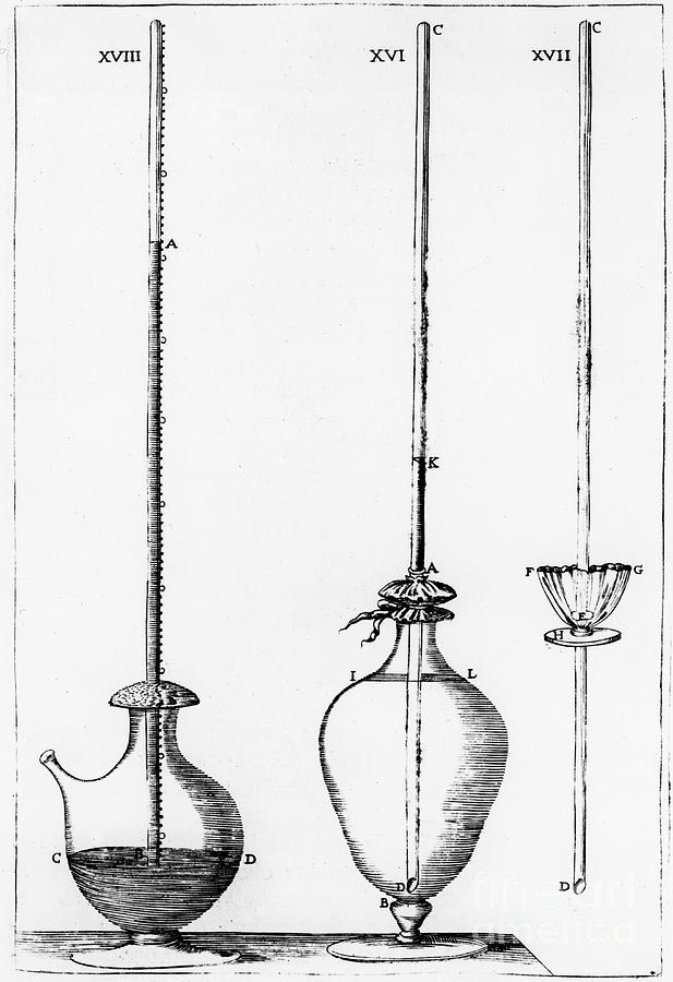 Experimental Barometers Used #1 Drawing by Print Collector
