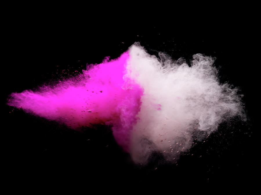 Explosion Of Colored Powder #1 Photograph by Henrik Sorensen