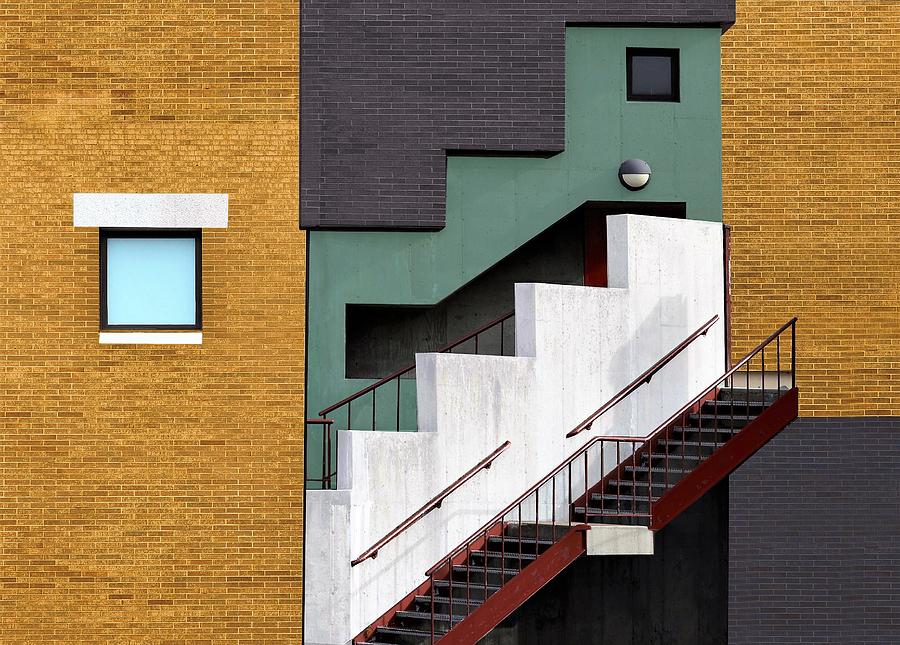 Architecture Photograph - Facade - Boston Ma #1 by Arnon Orbach
