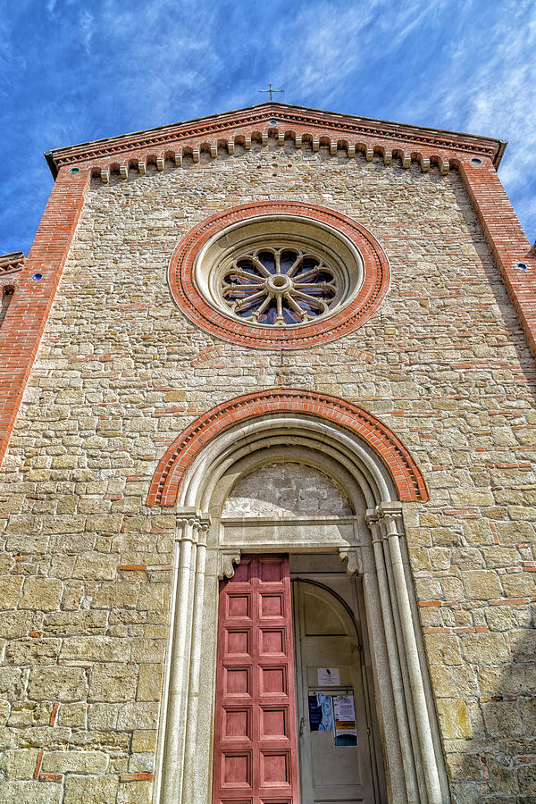Facade of XIV Catholics parish church in Italy #1 Photograph by Vivida Photo PC
