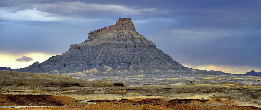 Factory Butte panoramic #1 Photograph by David Lee Thompson