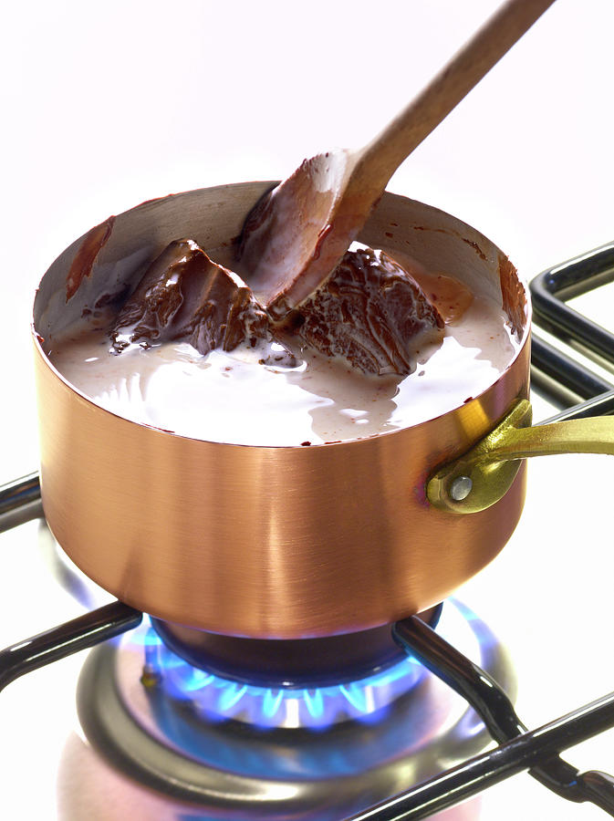 comment faire fondre du chocolat blanc dans une casserole