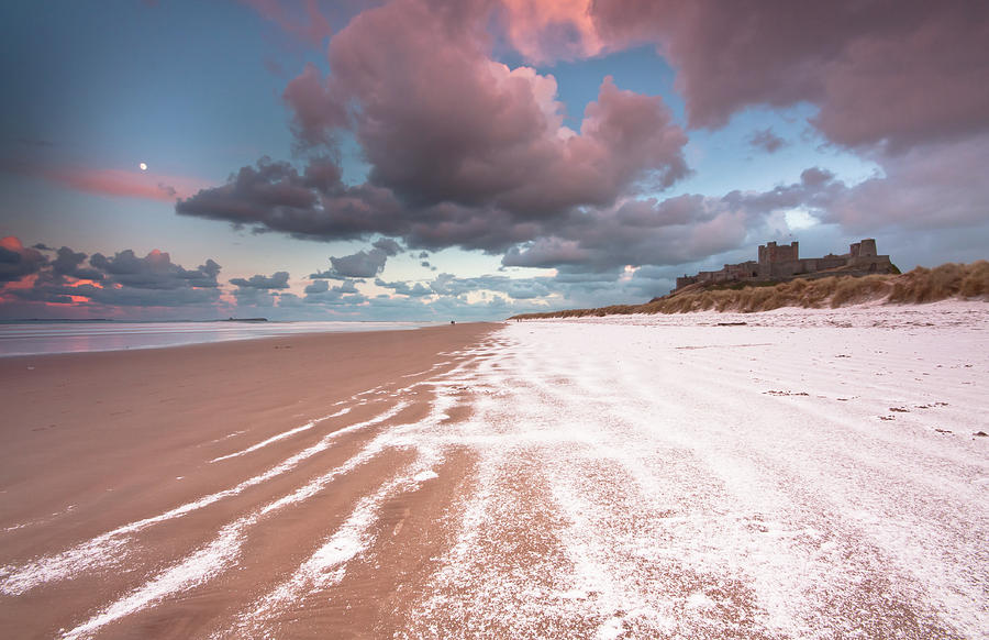 Fairy Tale Castle With Snow On The Beach #2 Photograph by Anita Nicholson Fairy Tale Castle With Snow On The Beach #2 Photograph by Anita Nicholson