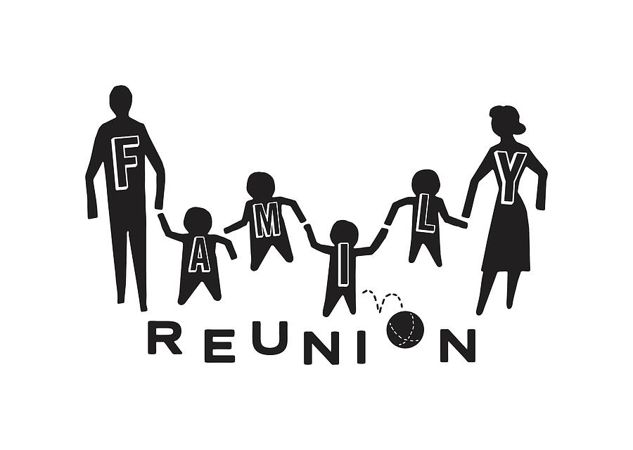 african american family reunion silhouette