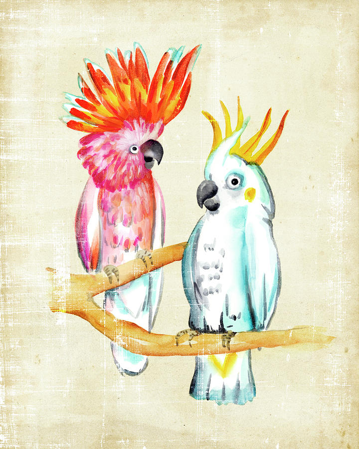 Animal Painting - Fanciful Birds Iv #1 by Chariklia Zarris