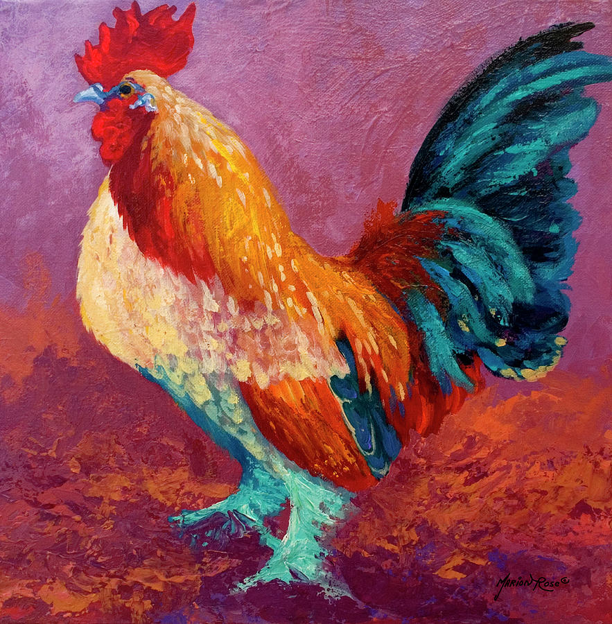 Farm Animals Painting - Fancy Pants #1 by Marion Rose