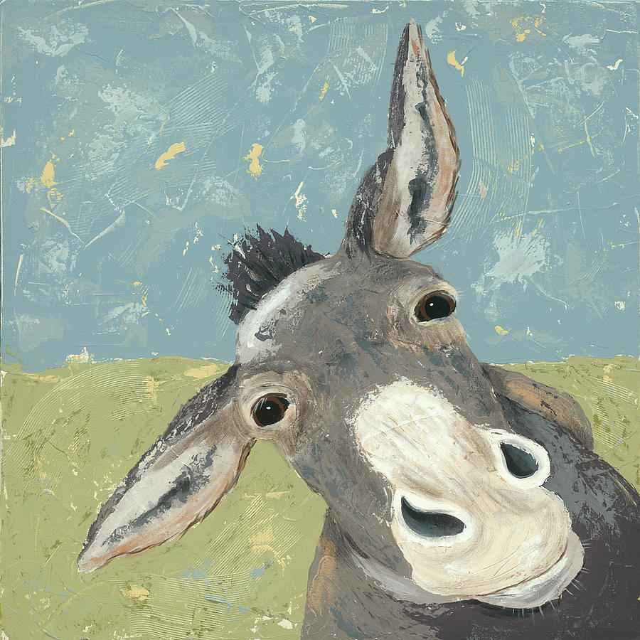 Animal Painting - Farm Life-mule #1 by Jade Reynolds
