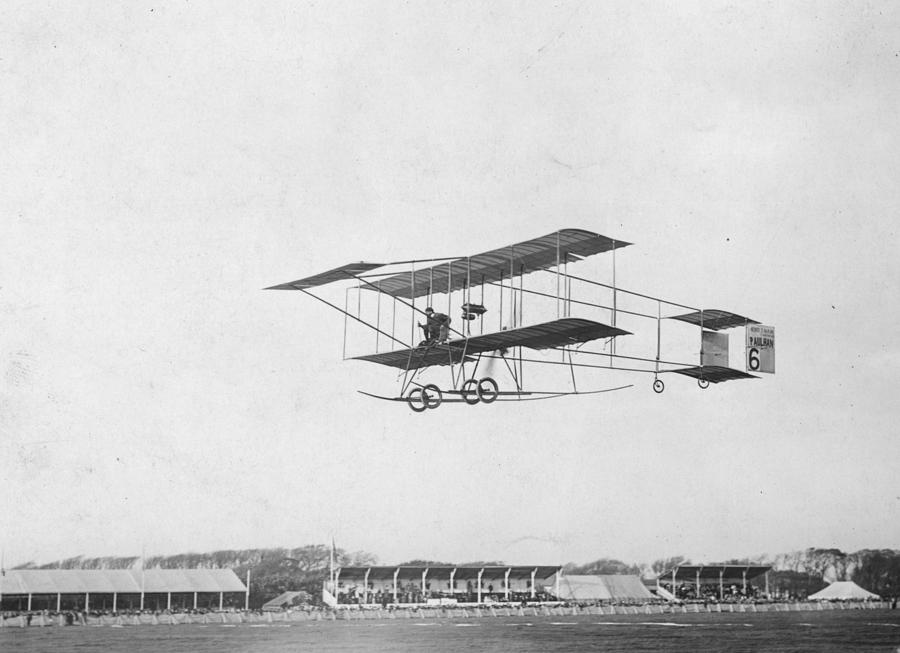 Farman Biplane #1 Photograph by Topical Press Agency
