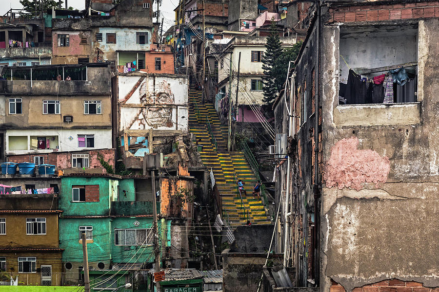Favela Rio De Janeiro Brazil Digital Art By Aziz Ary Neto Pixels