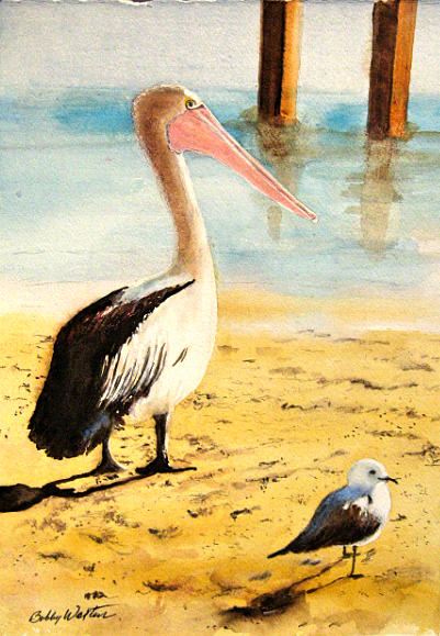 Feathered Friends #2 Painting by Bobby Walters