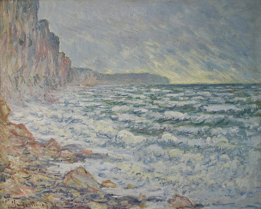 Claude Monet Painting - Fecamp - By the Sea #1 by Claude Monet