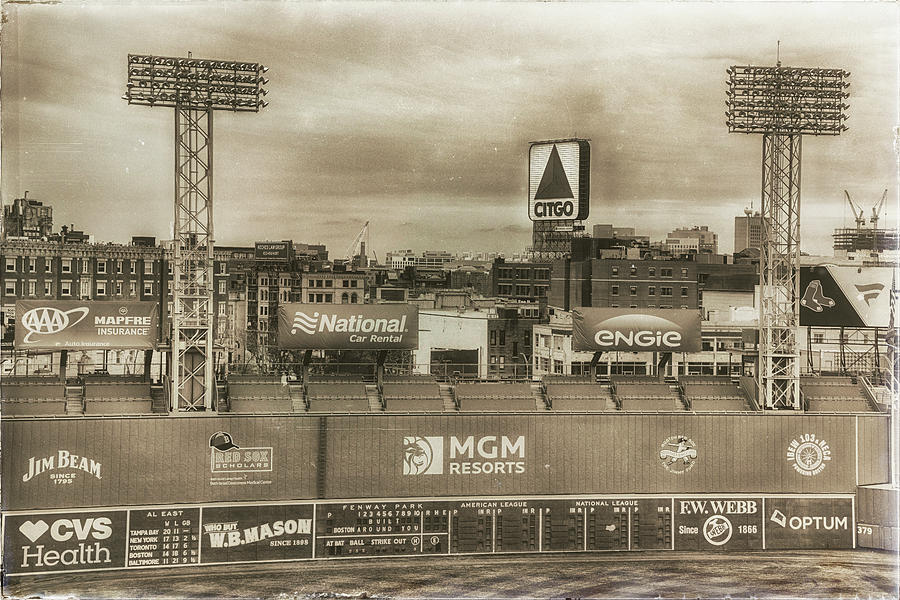 Boston Red Sox Vintage Baseball Sign Photograph by Joann Vitali
