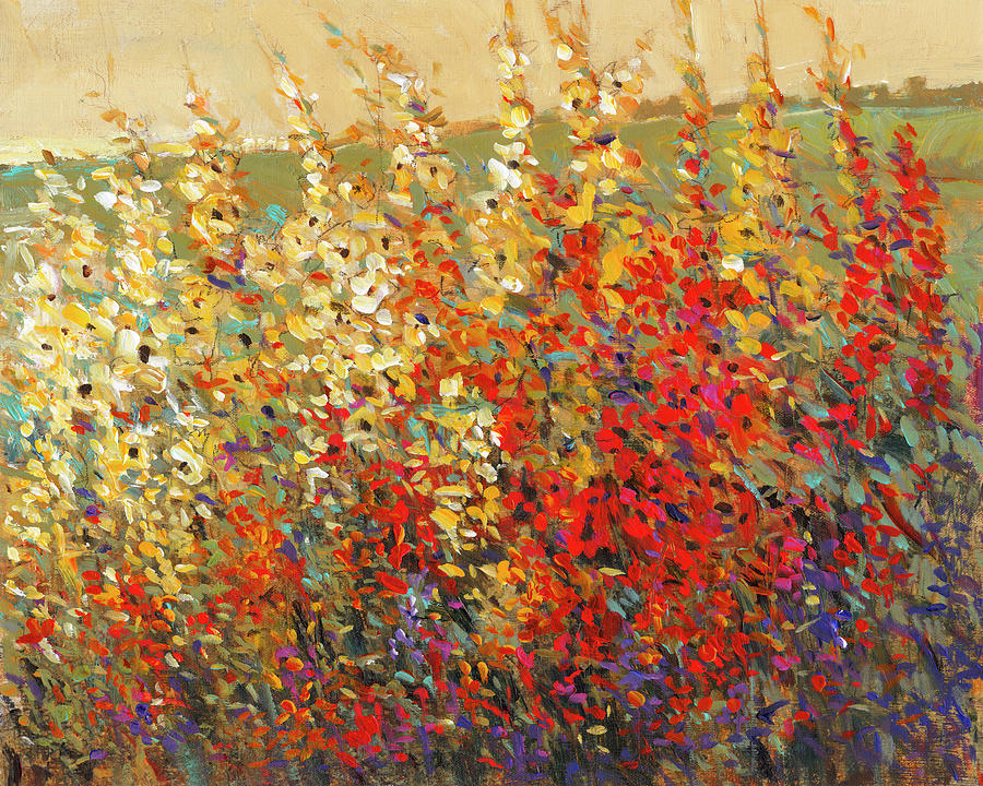 Flower Painting - Field Of Spring Flowers I #1 by Tim Otoole