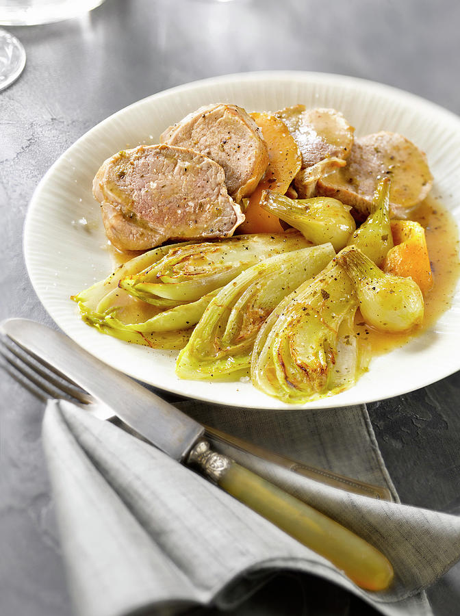 Filet Mignon Aux Endives Braisees Et a L'orange Filet Mignon With