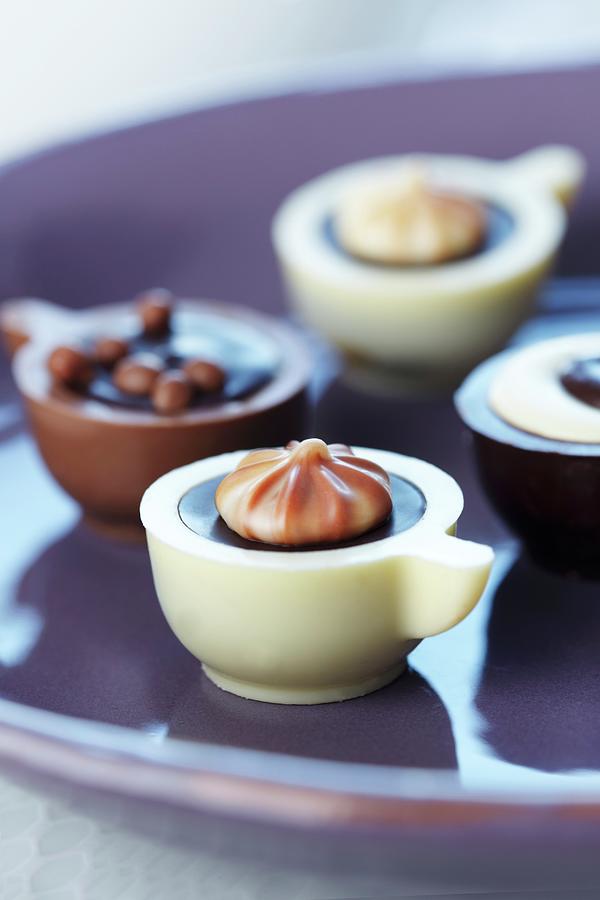 Filled Chocolates In The Shape Of Coffee Cups #1 Photograph by Taube, Franziska