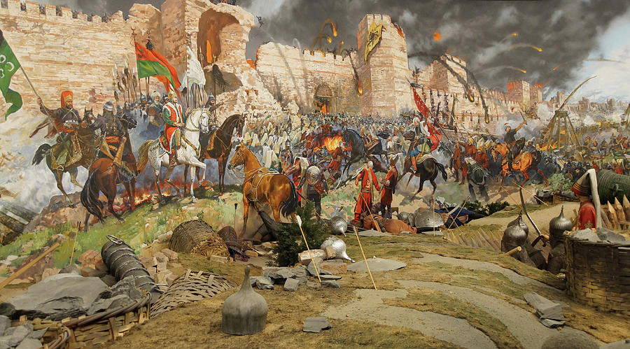 Final assault and the fall of Constantinople in 1453 #1 Photograph by Steve Estvanik