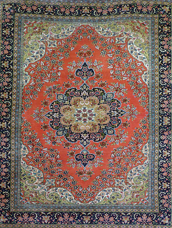 Fine Turkish carpets  rugs  in a  showroom #1 Photograph by Steve Estvanik