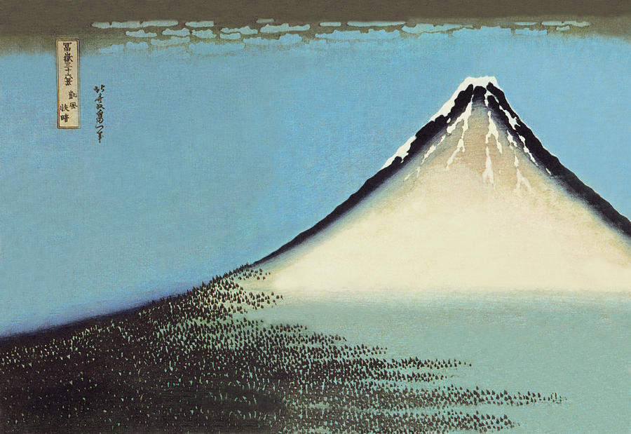 Fine Wind, Clear Morning #1 Painting by Hokusai