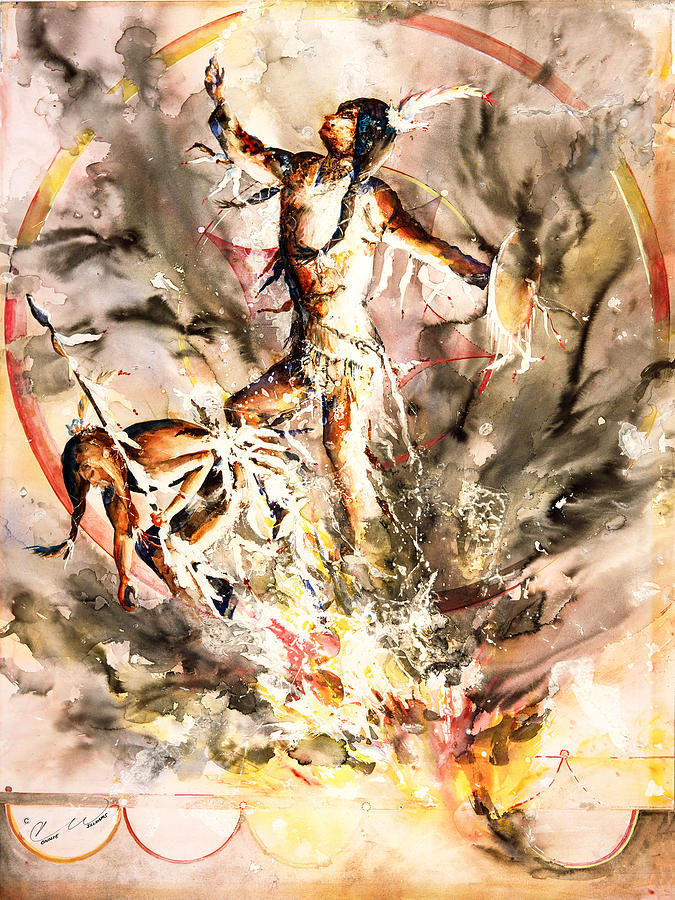 Fire Dance #1 Painting by Connie Williams
