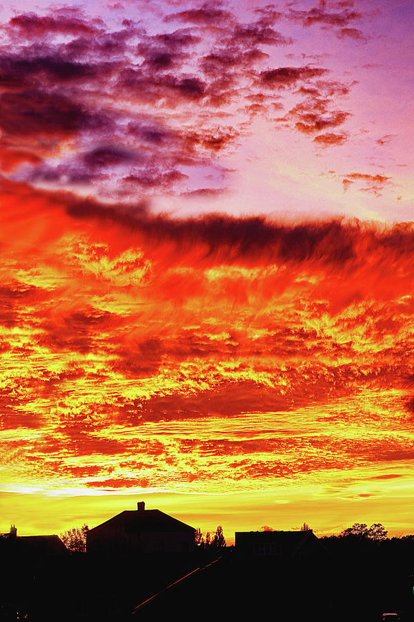 Fire In The Sky #2 Photograph by Jeff Townsend