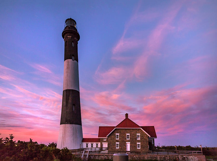 Fire Island Lighthouse, Suffolk, Ny #1 Digital Art by Claudia Uripos