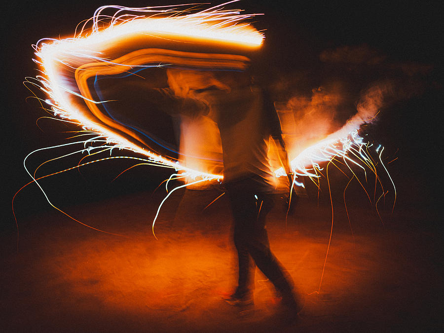 Portrait Photograph - Firework #1 by Kurosaki Sangan