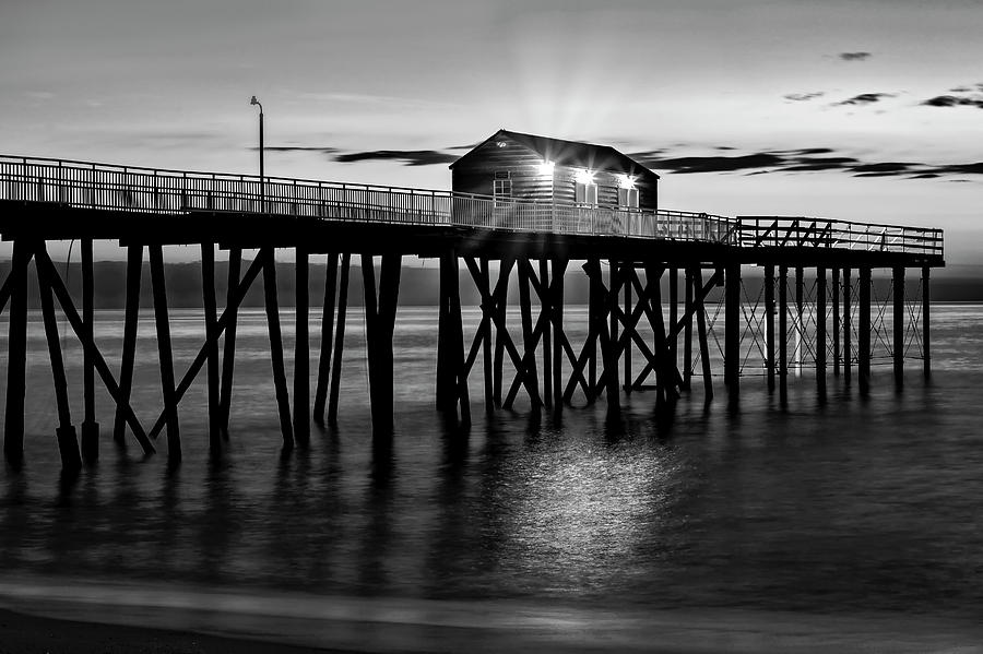 First Light At The Jersey Shore Pier #1 Photograph by Susan Candelario