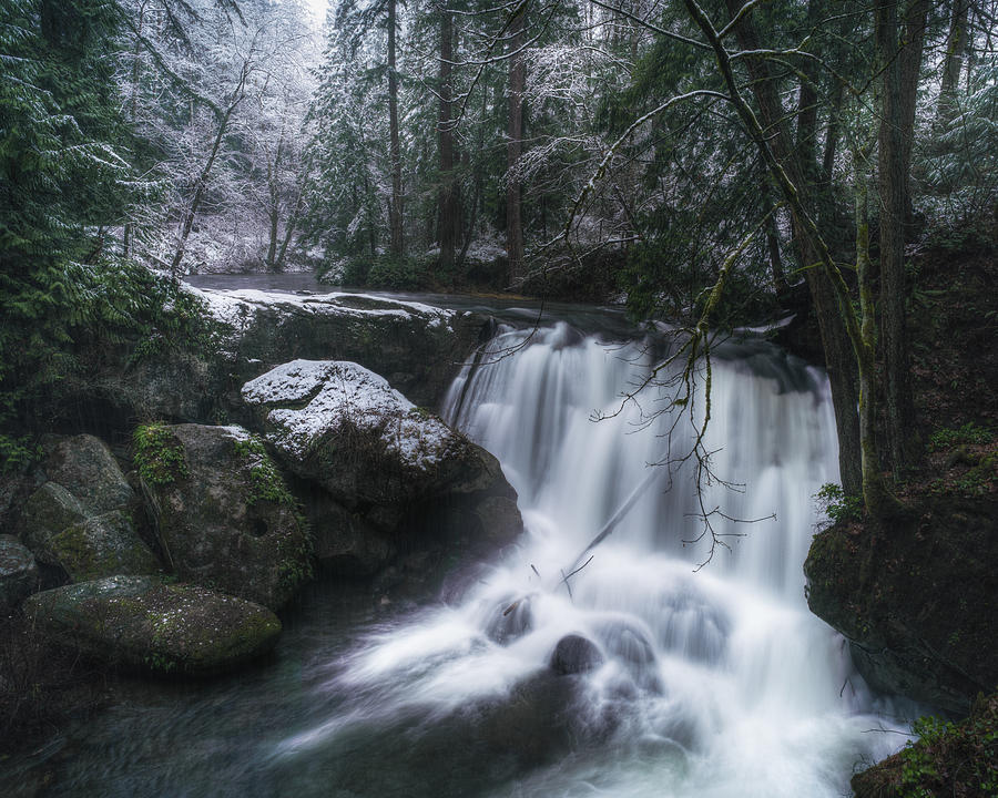 Waterfall Photograph - First Snow At The Falls #1 by James K. Papp