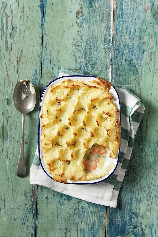 Fishermans Pie Topped With Mashed Potato #1 Photograph by Stacy Grant