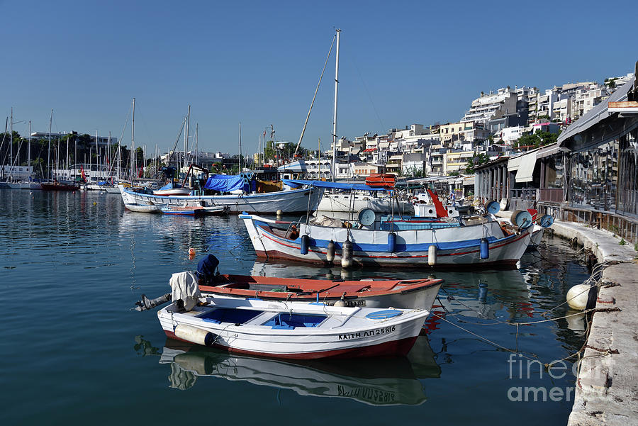 Fishing boats in Mikrolimano port III #2 Photograph by George Atsametakis