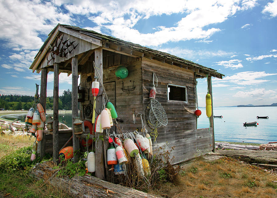 Fishing shack 2 #1 Photograph by Elvira Butler - Pixels