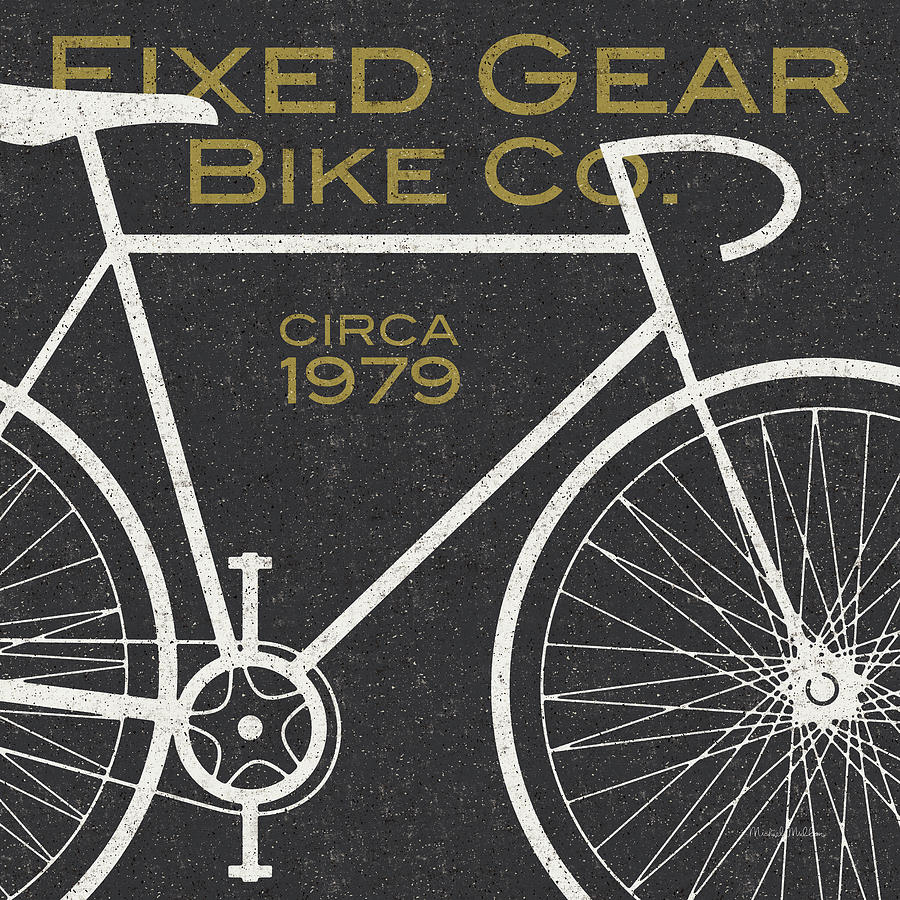 Bicycle Painting - Fixed Gear Bike Co #1 by Michael Mullan