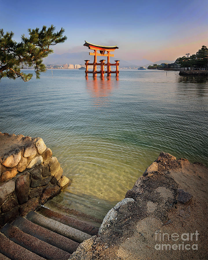 Floating Torii Miyajima Island Japan Photograph by Karen Jorstad