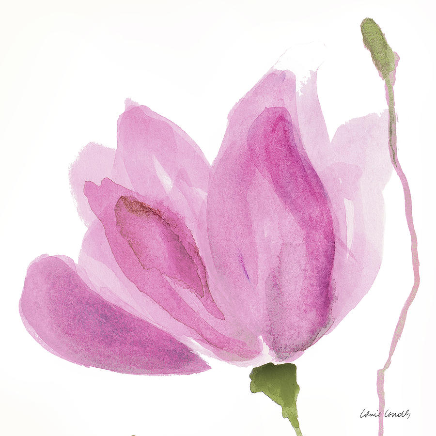 Flower Painting - Floral Sway Pink I #1 by Lanie Loreth