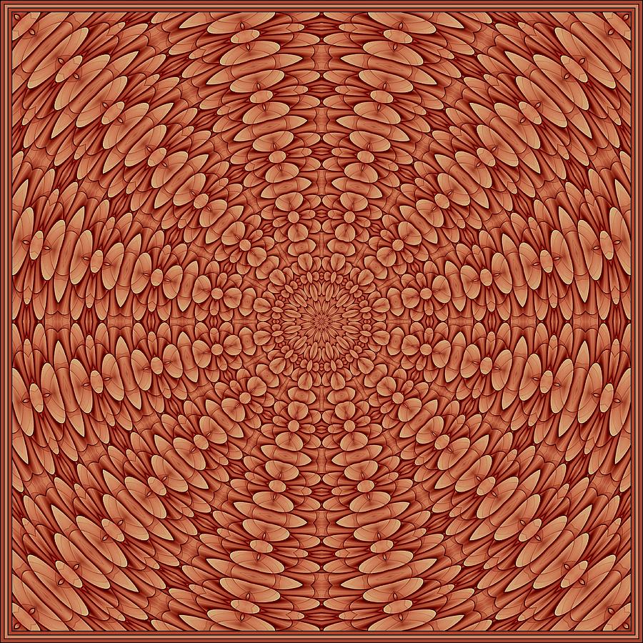 Floral Visage-7 K12 Tile Digital Art by Doug Morgan