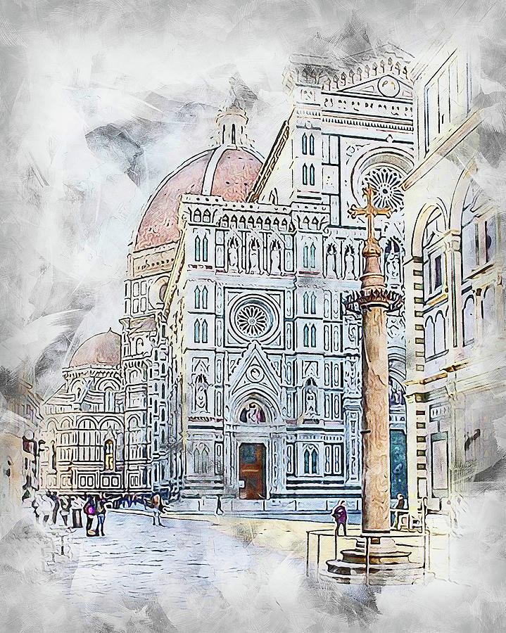 Florence - 34 Painting by AM FineArtPrints