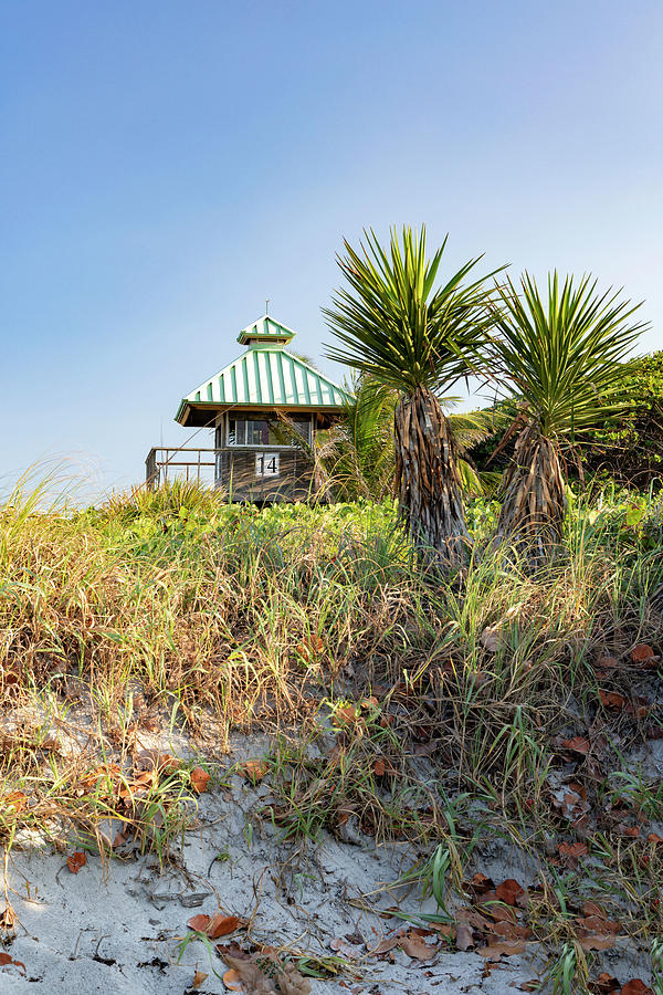 Florida, Boca Raton, Lifeguard Tower At The Beach #1 Digital Art by Laura Diez