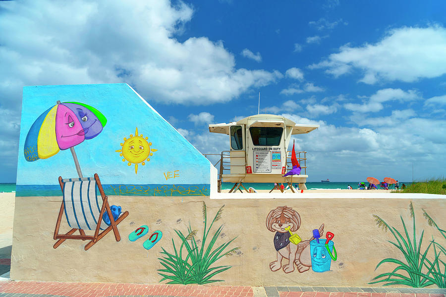 Florida, Fort Lauderdale, Beach #1 Digital Art by Laura Diez