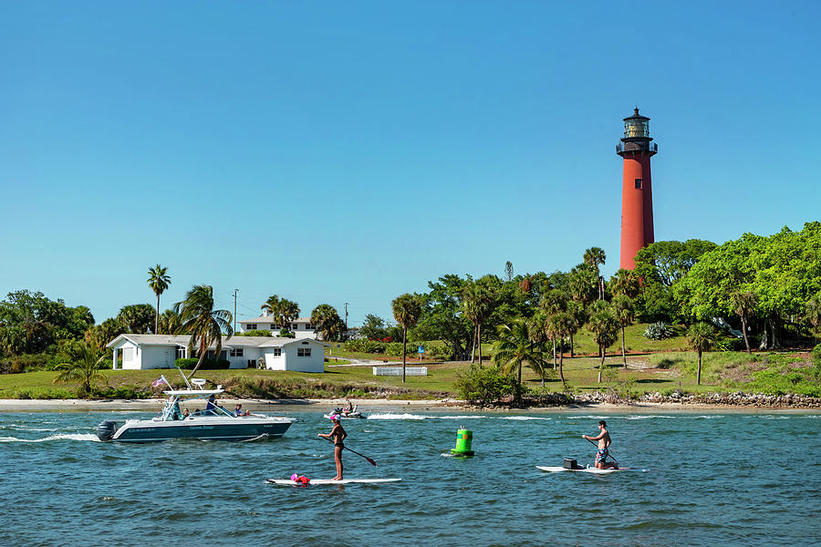 Florida, Palm Beach County, Jupiter, Lighthouse #1 Digital Art by Gabriel Jaime Jimenez