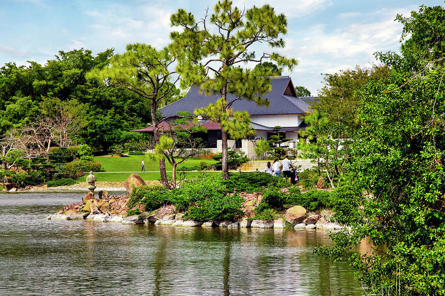 Florida, South Florida, Delray Beach, Morikami Japanese Gardens #1 Digital Art by Lumiere