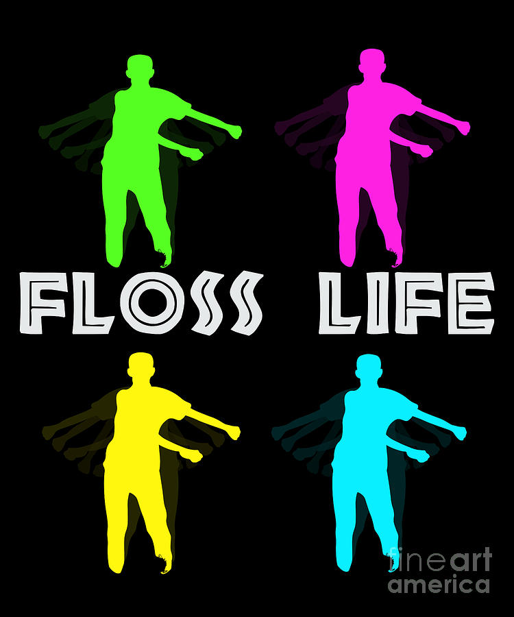 Floss Like a Boss Gift for School Kids Youth for School Dance or Party #8 Digital Art by Martin Hicks