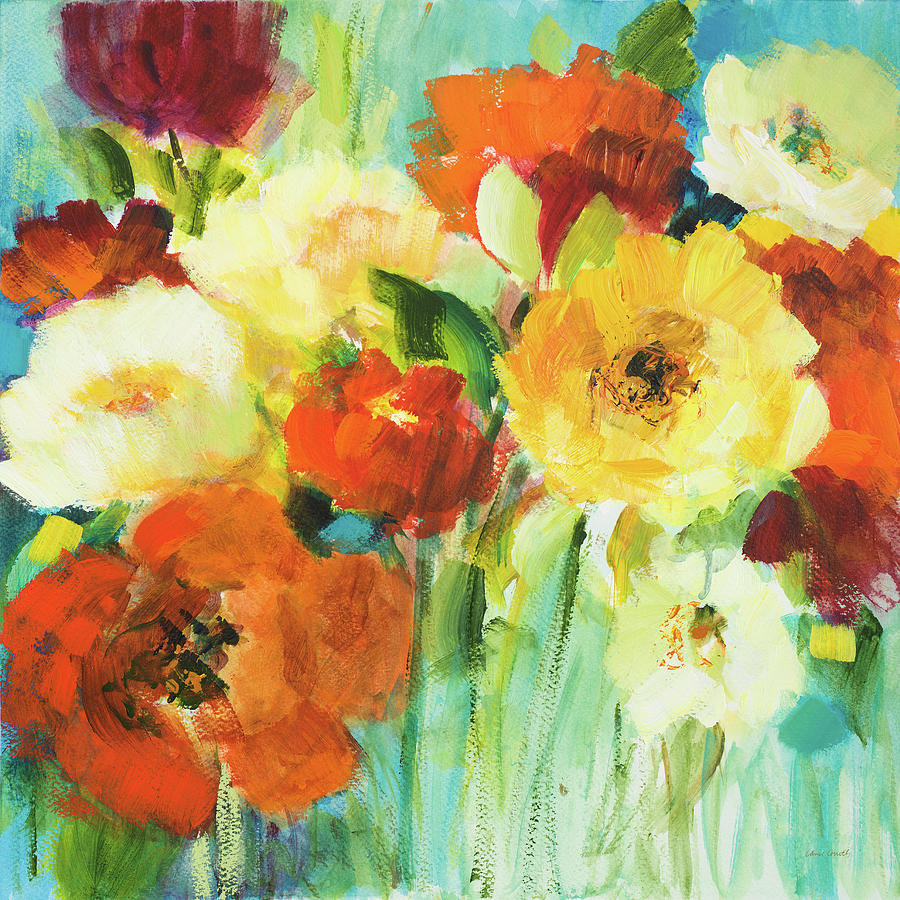 Flowers Still Life Painting - Flower Power II #1 by Lanie Loreth