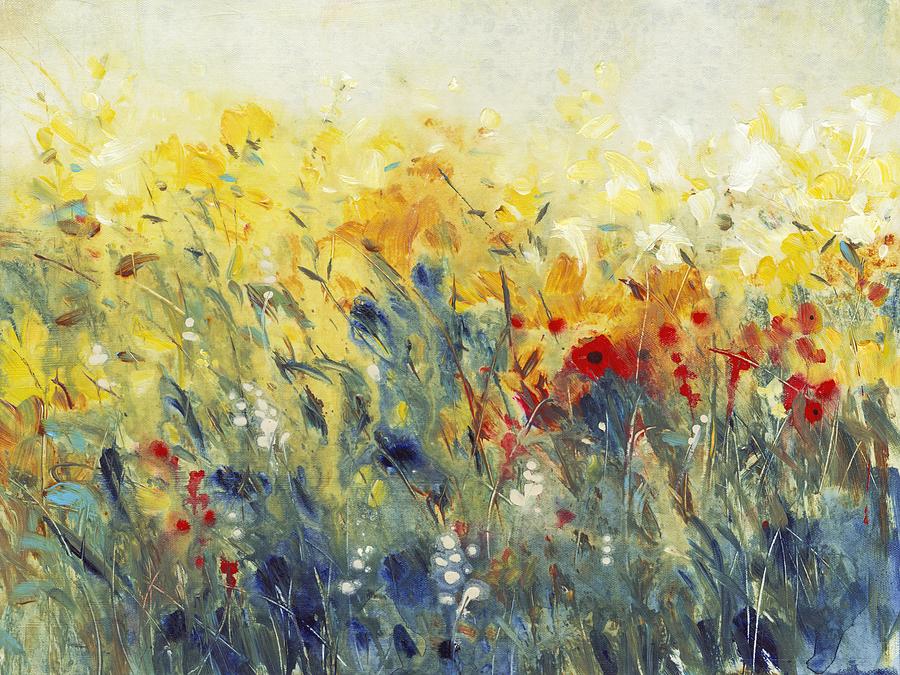 Flower Painting - Flowers Sway I #1 by Tim Otoole